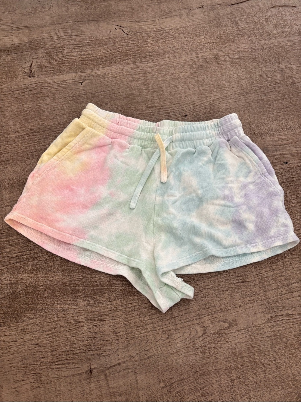 Show Me Your MuMu Pastel Tie-Dye Athletic Lounge Shorts